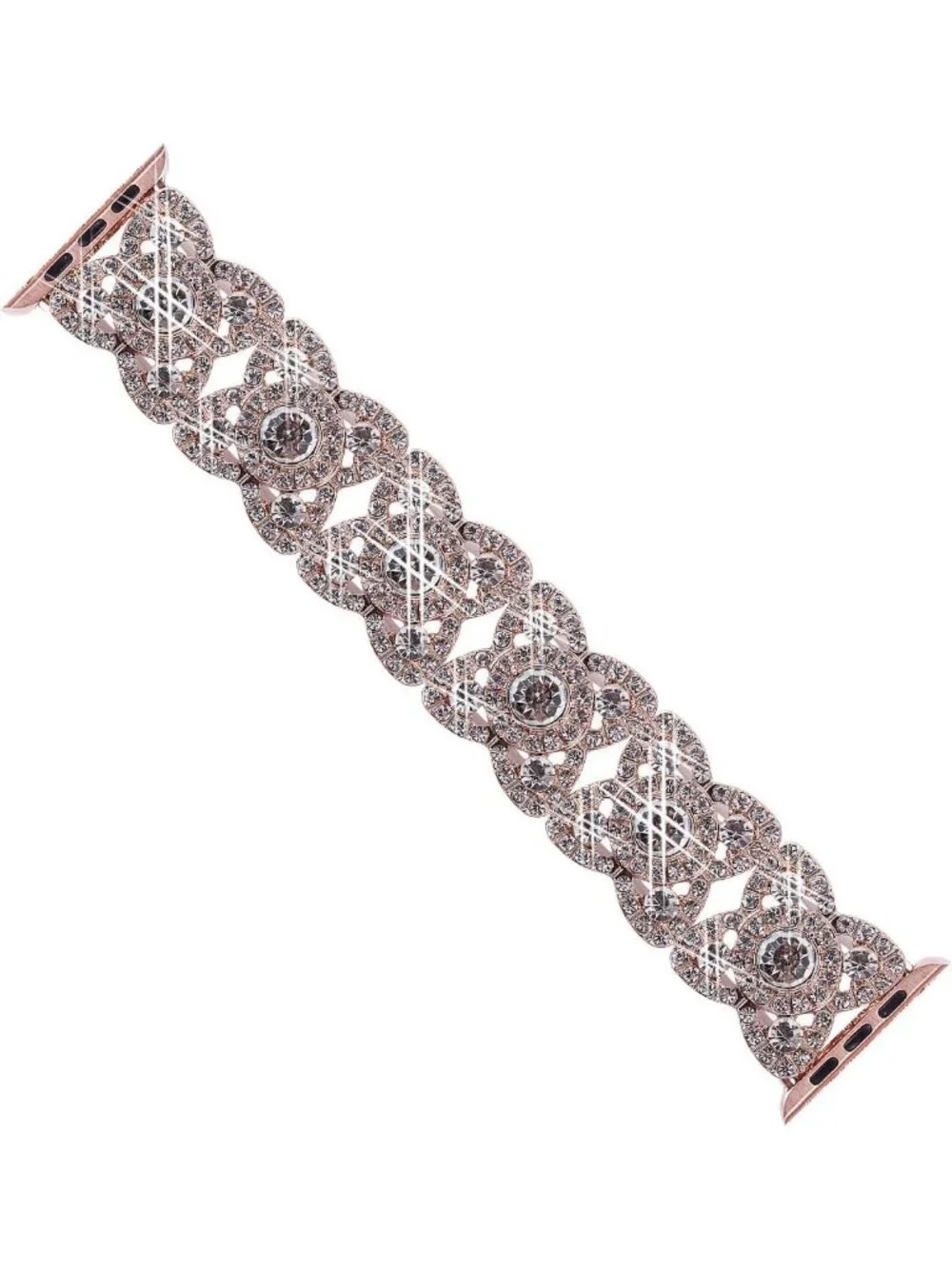 Sparkling Rhinestone Apple Watch Bands 38-49mm, Stainless Steel Bracelet for